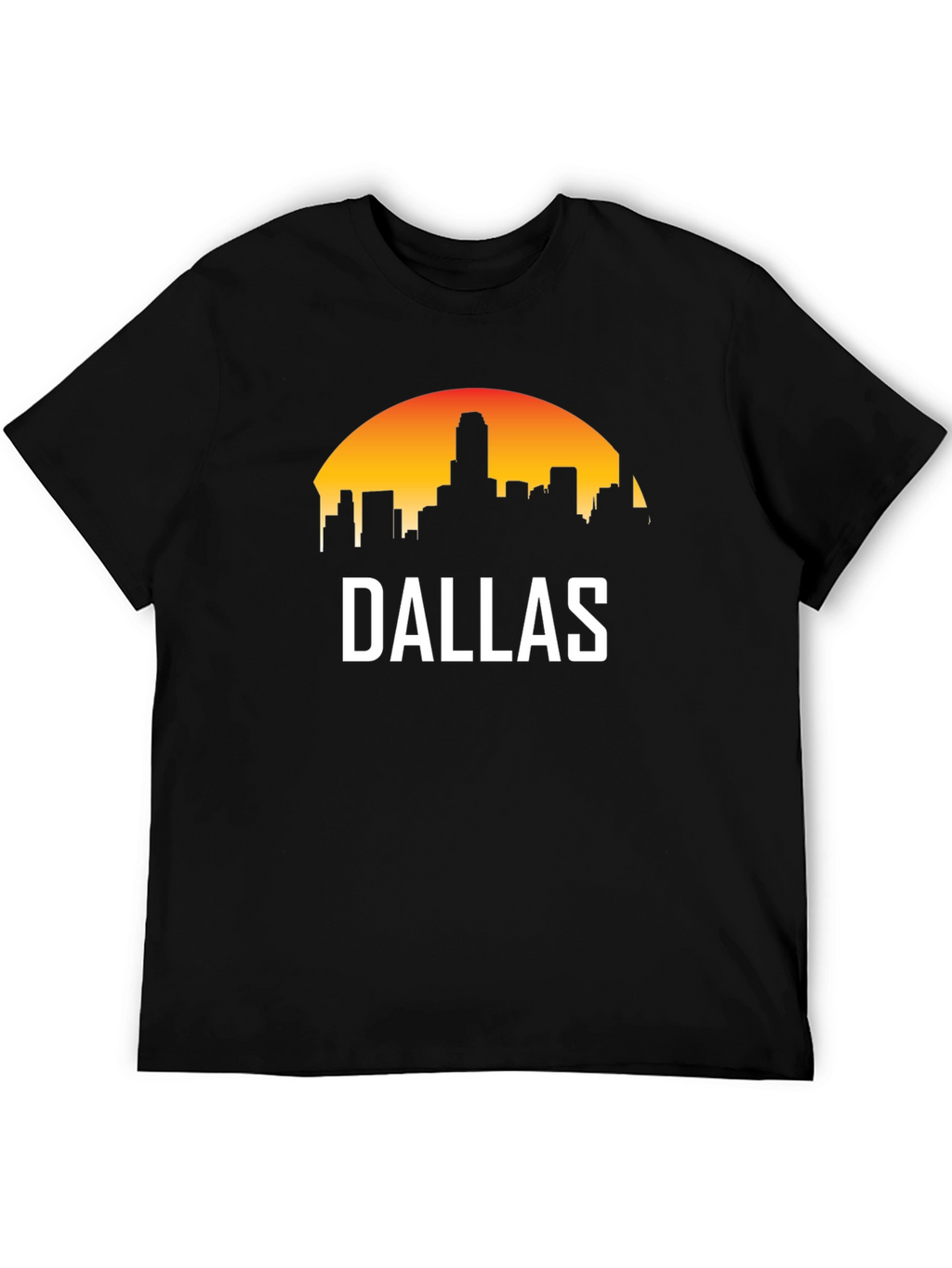 Dallas Skyline Graphic Tee - Sunset Cityscape T-Shirt
