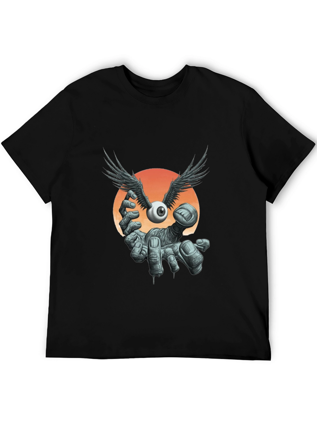 Winged Eyeball Graphic Tee - Unique Design