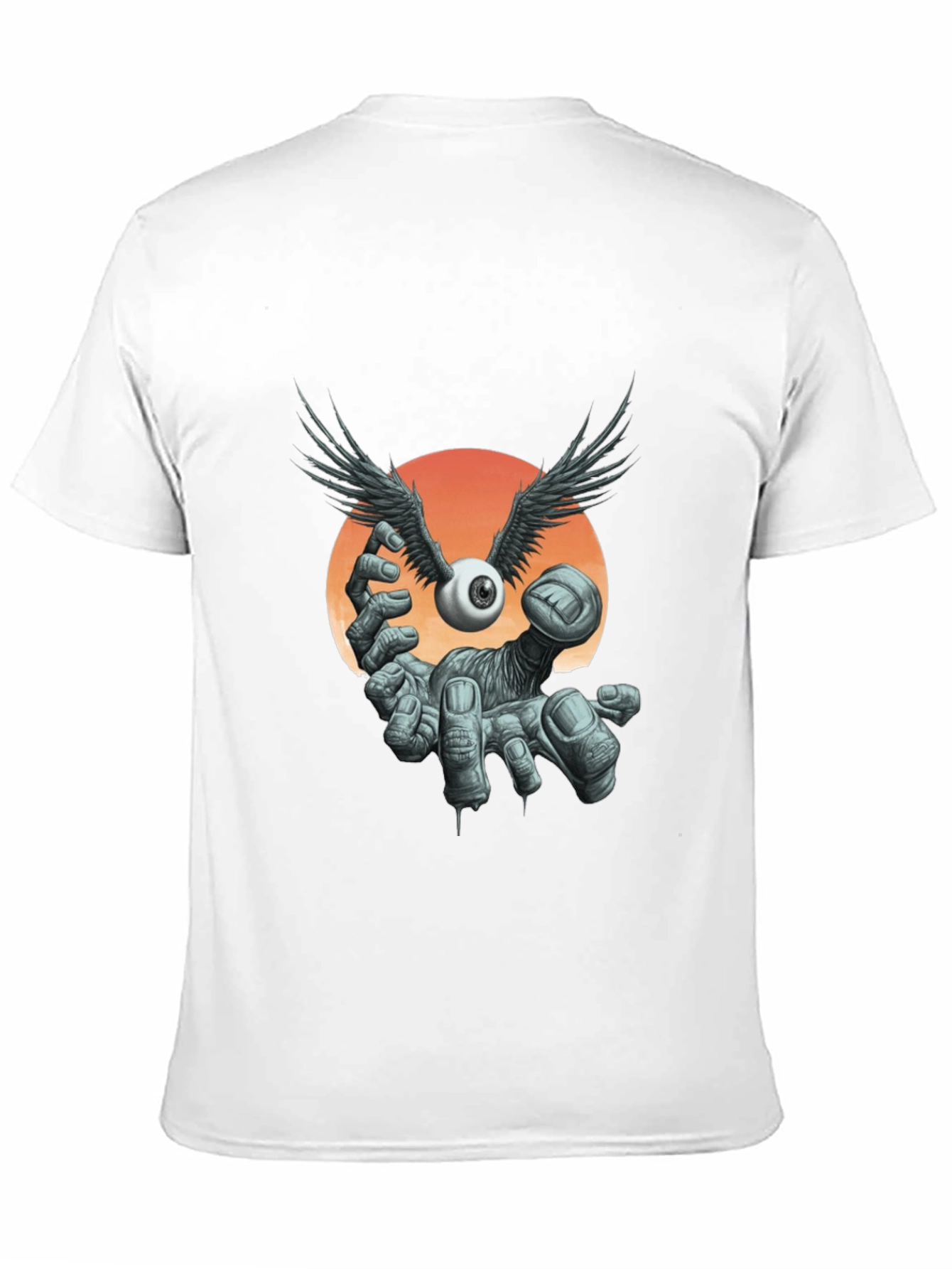 Winged Eyeball Graphic Tee - Unique Design