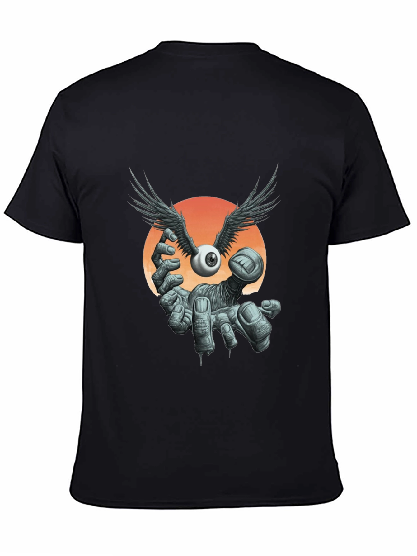 Winged Eyeball Graphic Tee - Unique Design