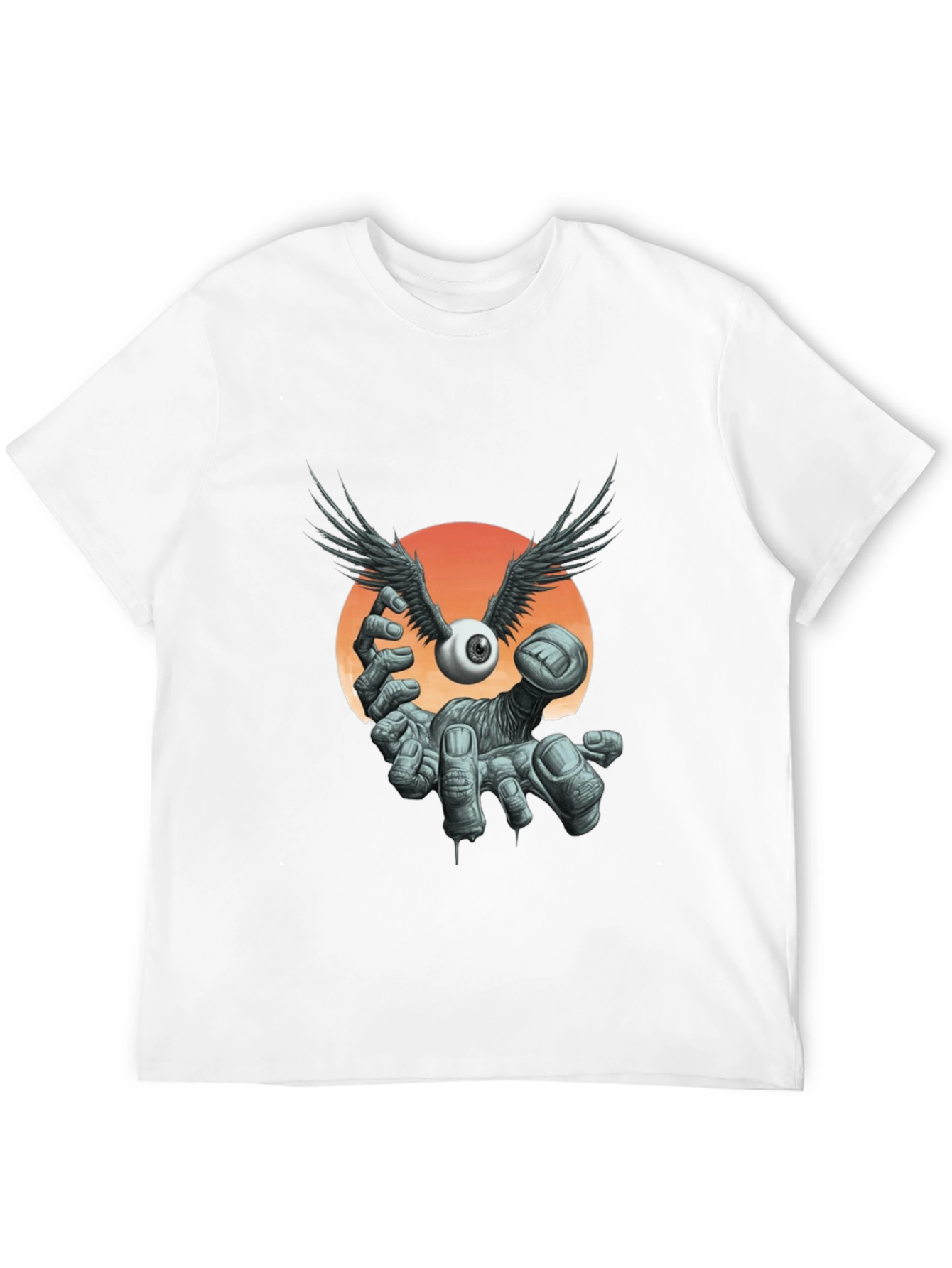 Winged Eyeball Graphic Tee - Unique Design