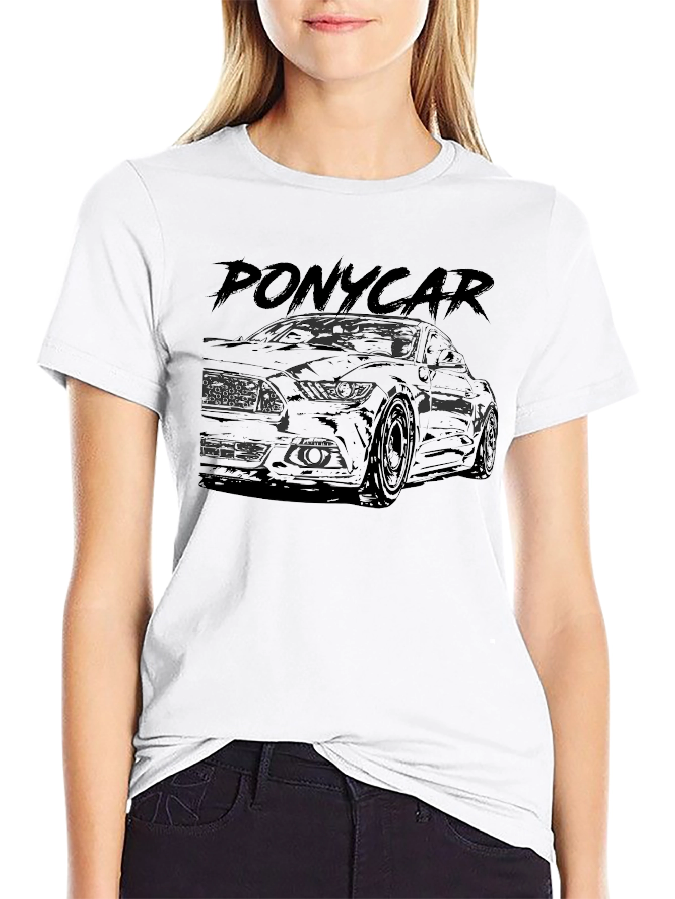 Pony Car Graphic Tee - Black