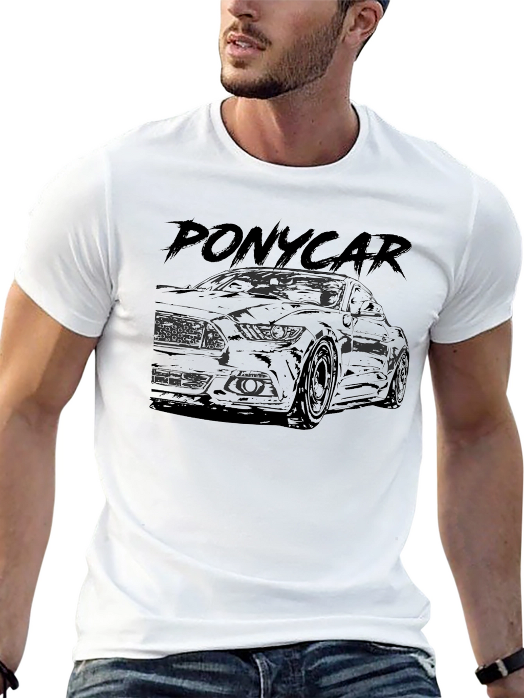 Pony Car Graphic Tee - Black