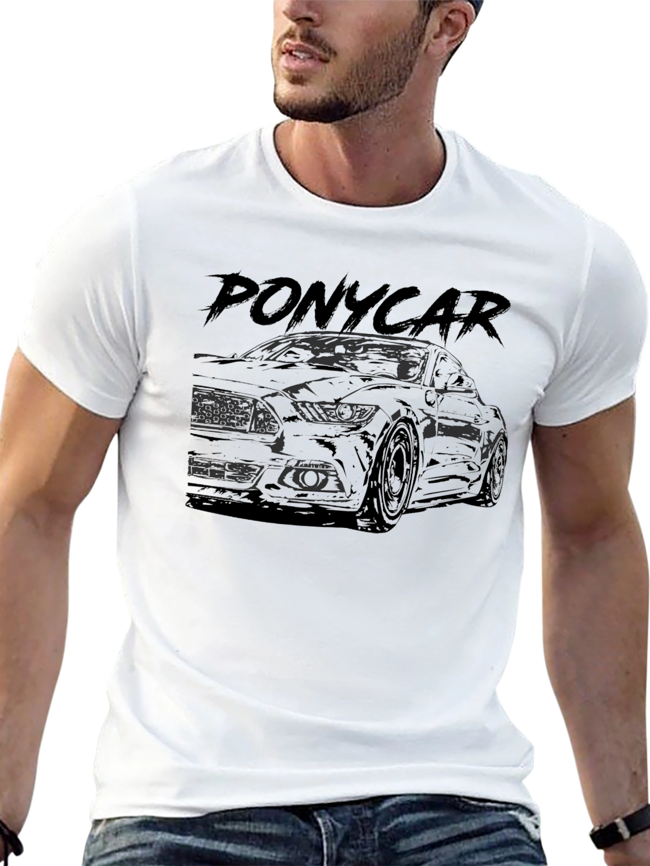 Pony Car Graphic Tee - Black