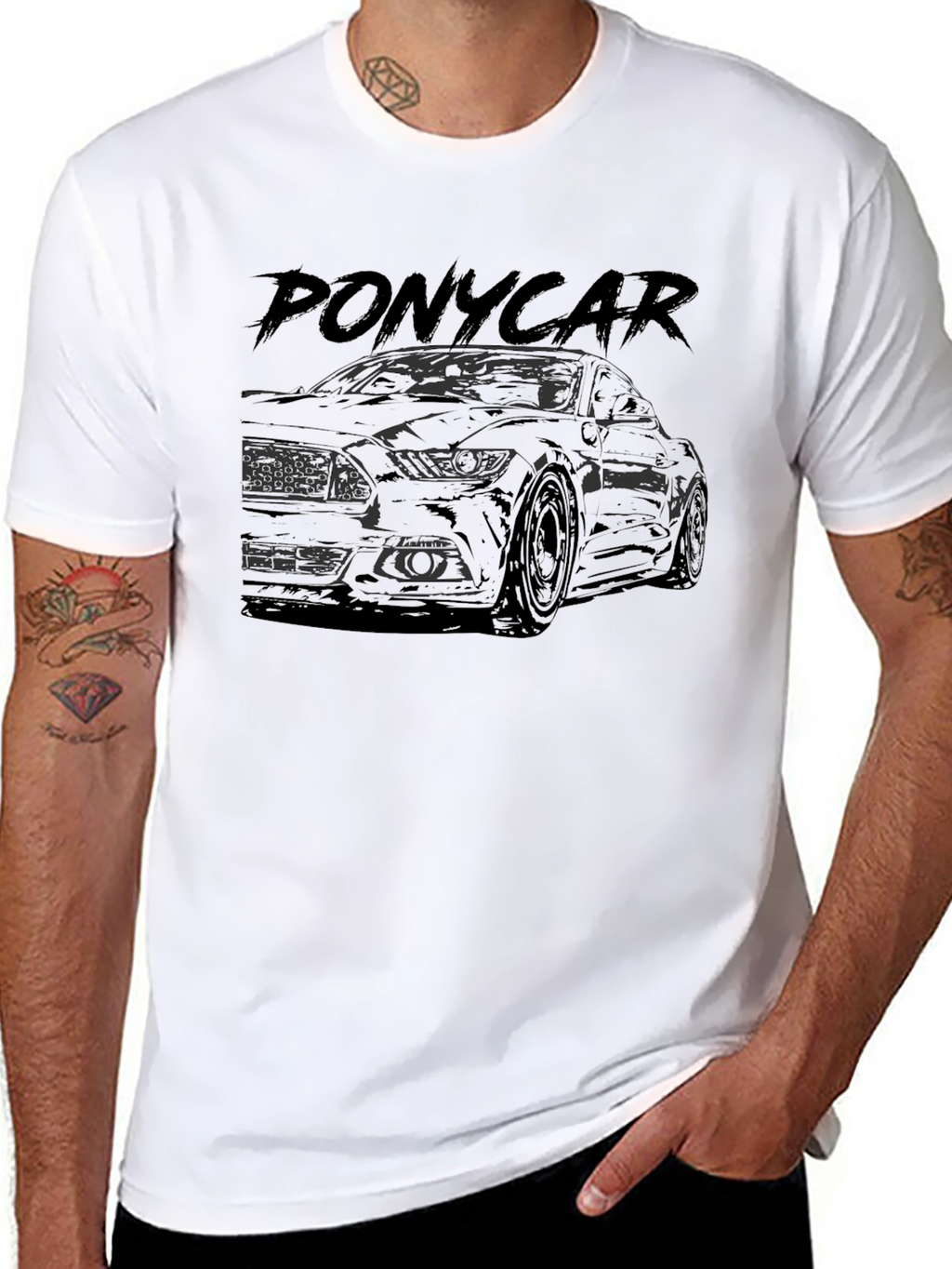 Pony Car Graphic Tee - Black