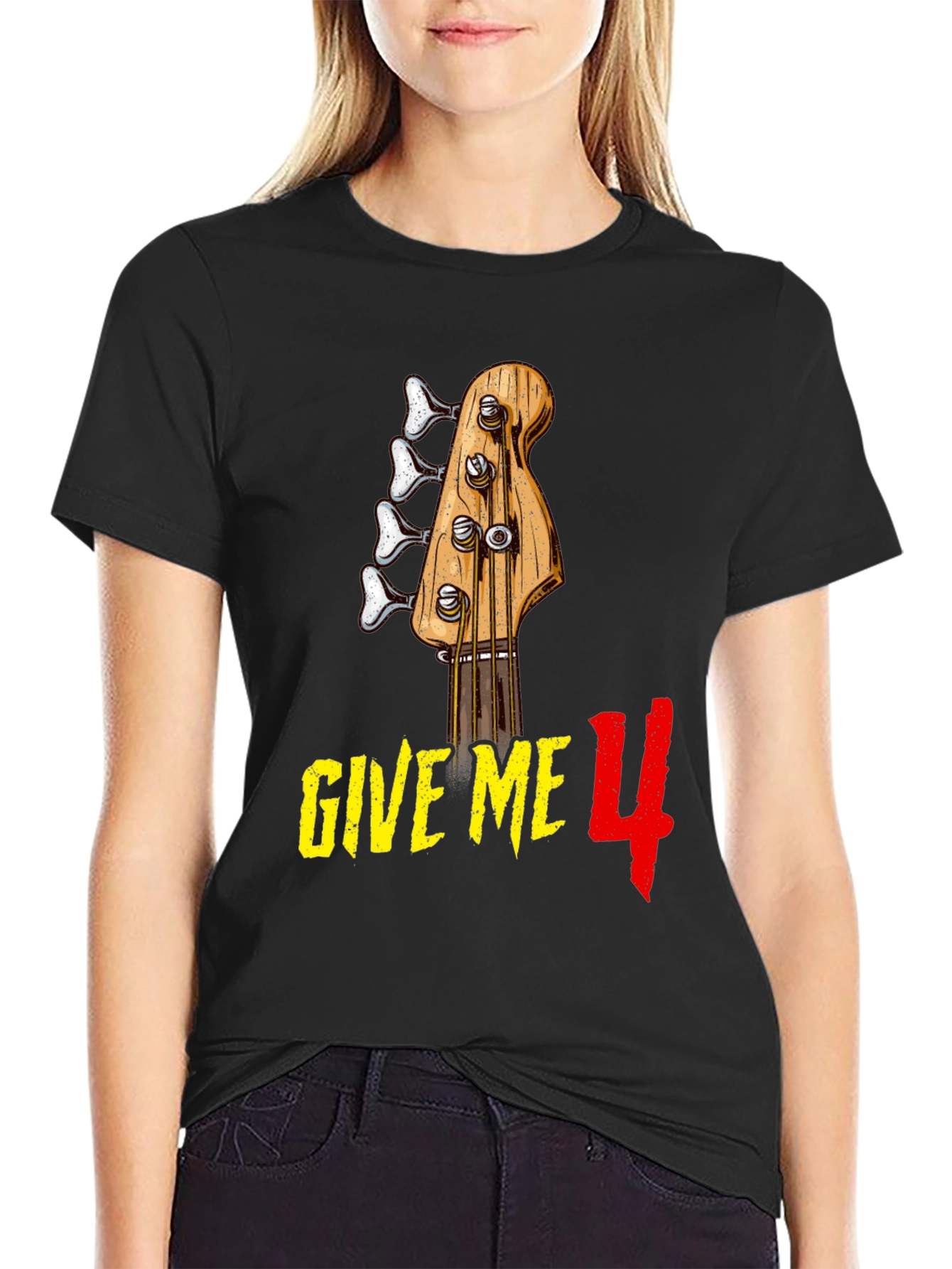 Give Me 4 Bass Guitar T-Shirt