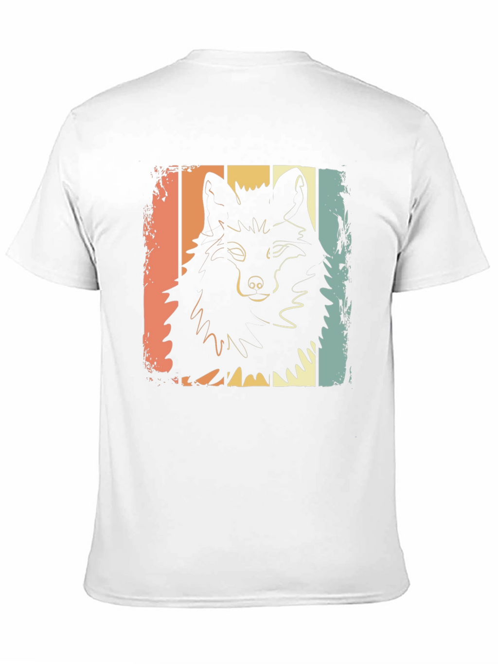 Retro Wolf Graphic T-Shirt - Black