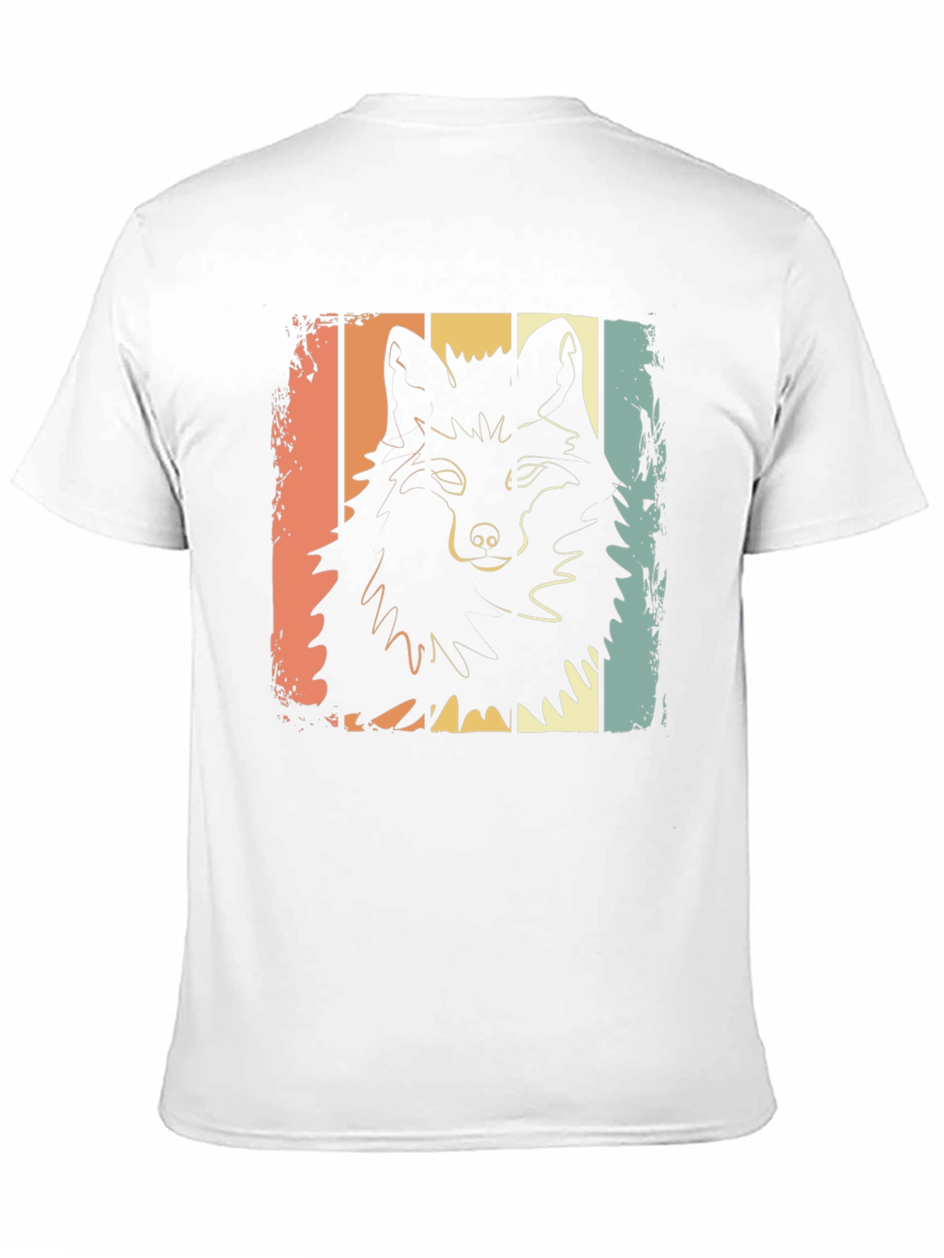 Retro Wolf Graphic T-Shirt - Black