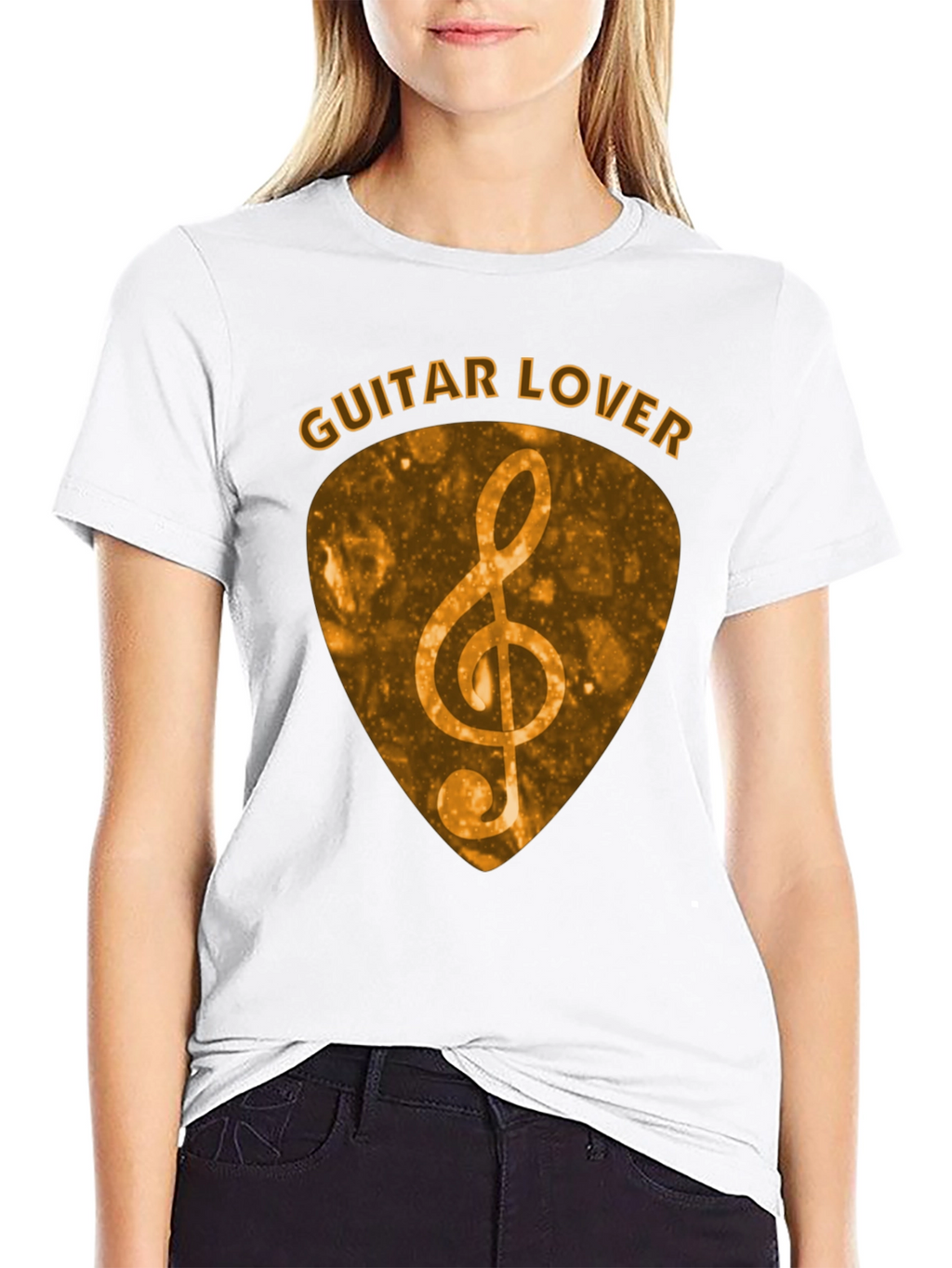 Guitar Lover Treble Clef Music T-Shirt
