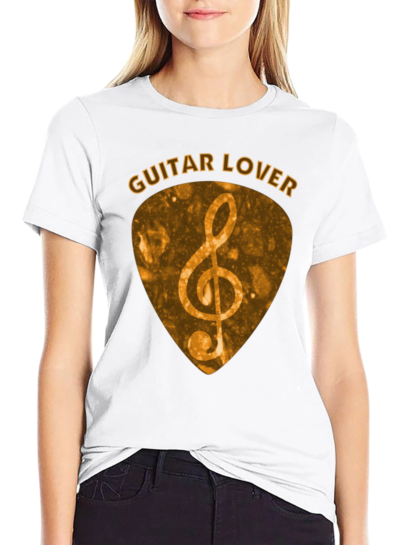Guitar Lover Treble Clef Music T-Shirt