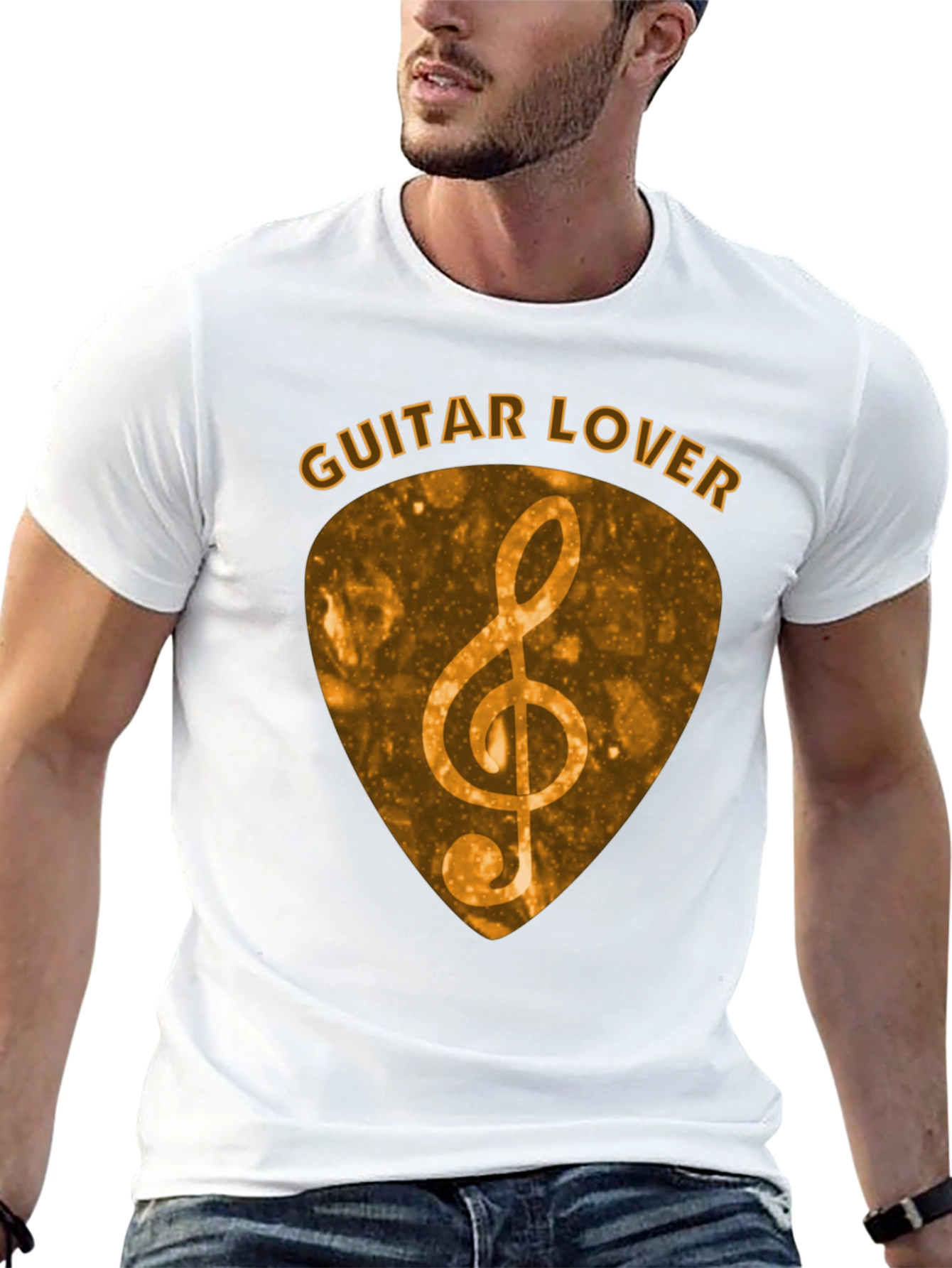 Guitar Lover Treble Clef Music T-Shirt