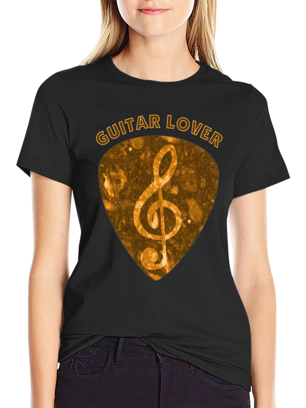 Guitar Lover Treble Clef Music T-Shirt