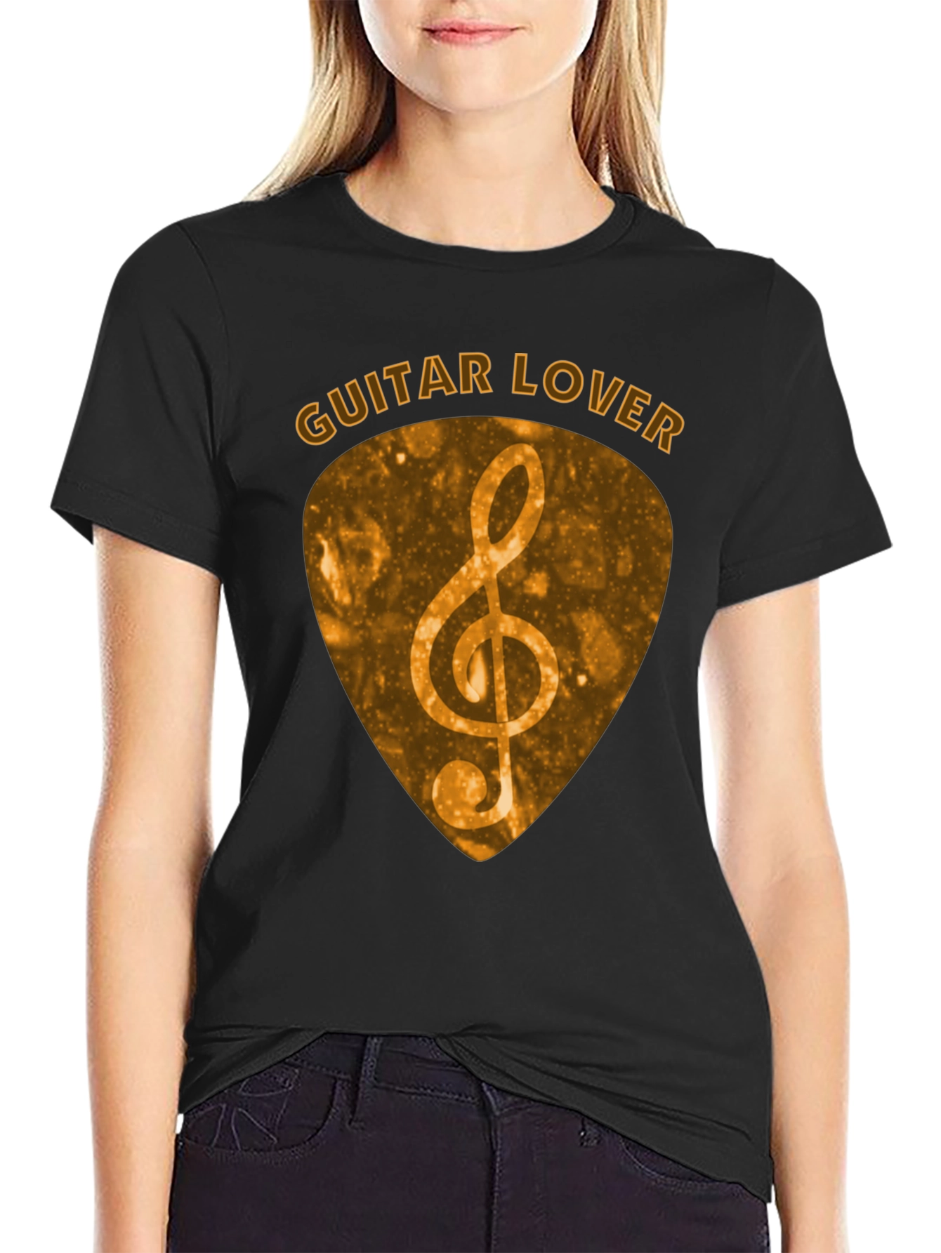 Guitar Lover Treble Clef Music T-Shirt