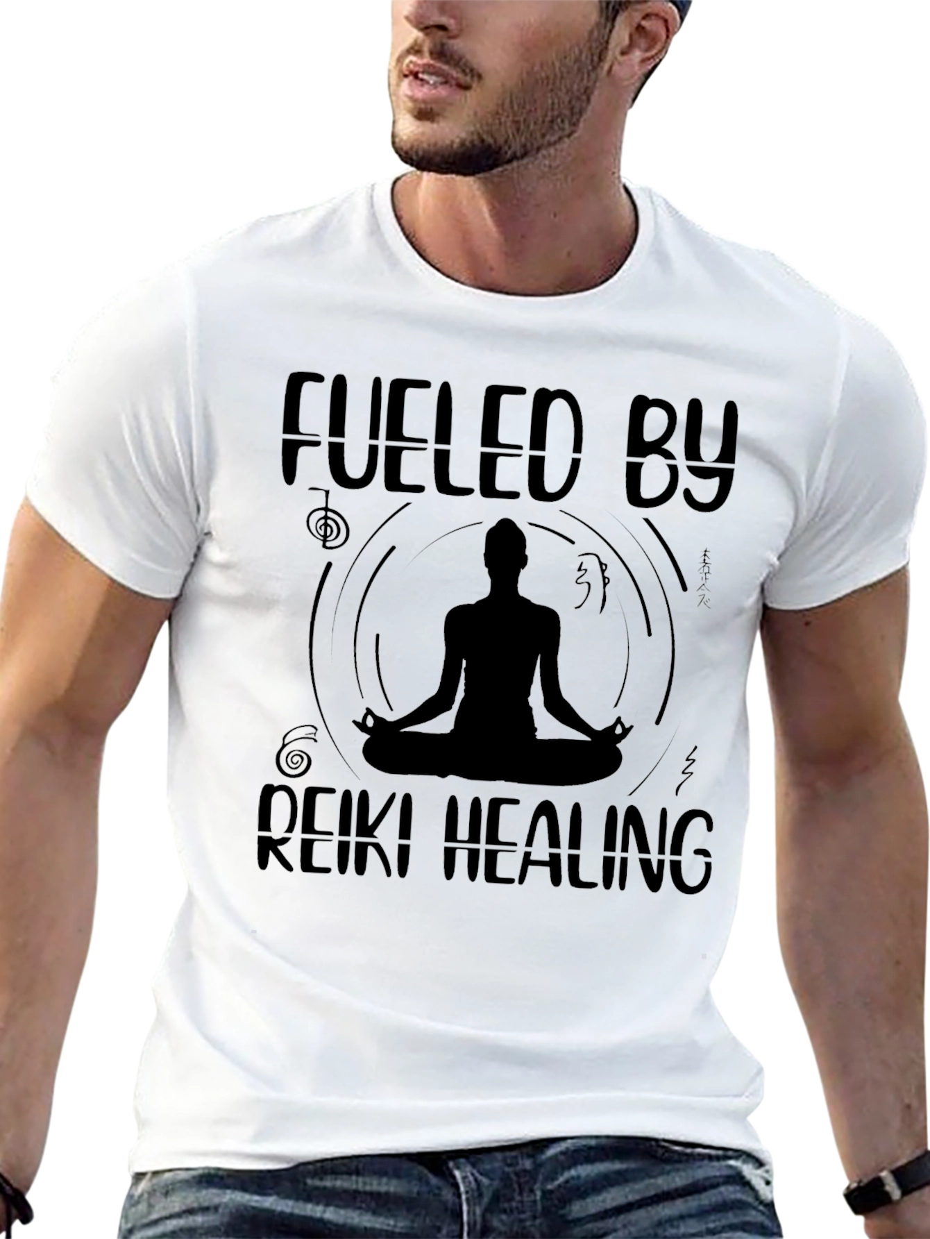 Fueled By Reiki Healing Graphic T-Shirt