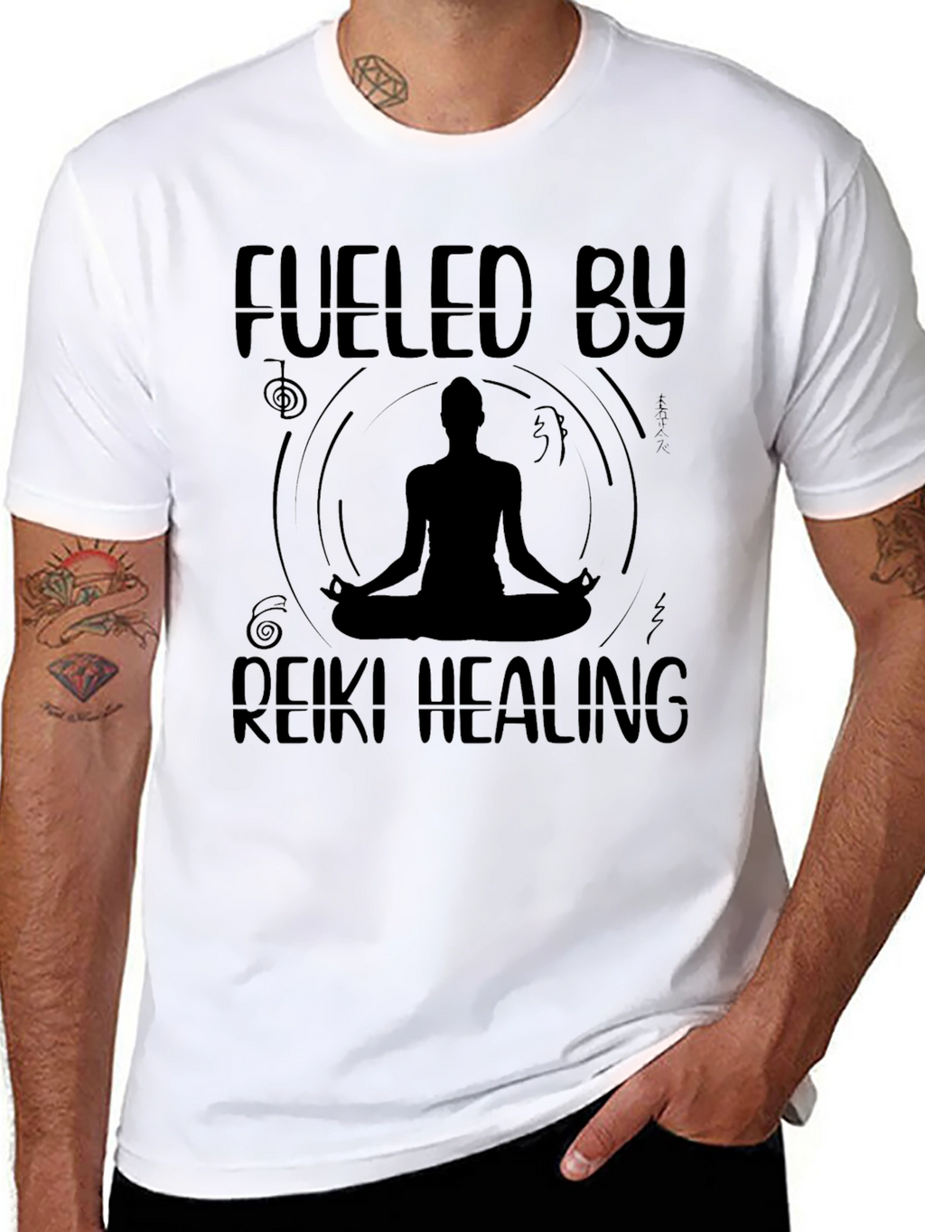 Fueled By Reiki Healing Graphic T-Shirt