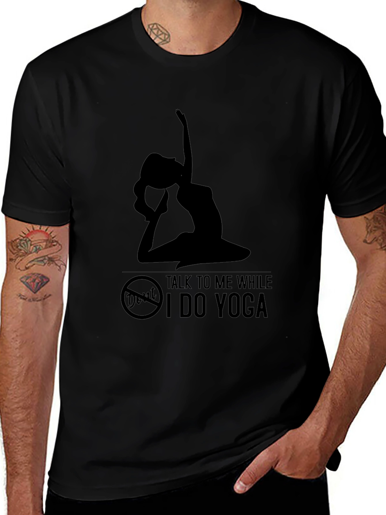 Yoga Silhouette Graphic T-Shirt