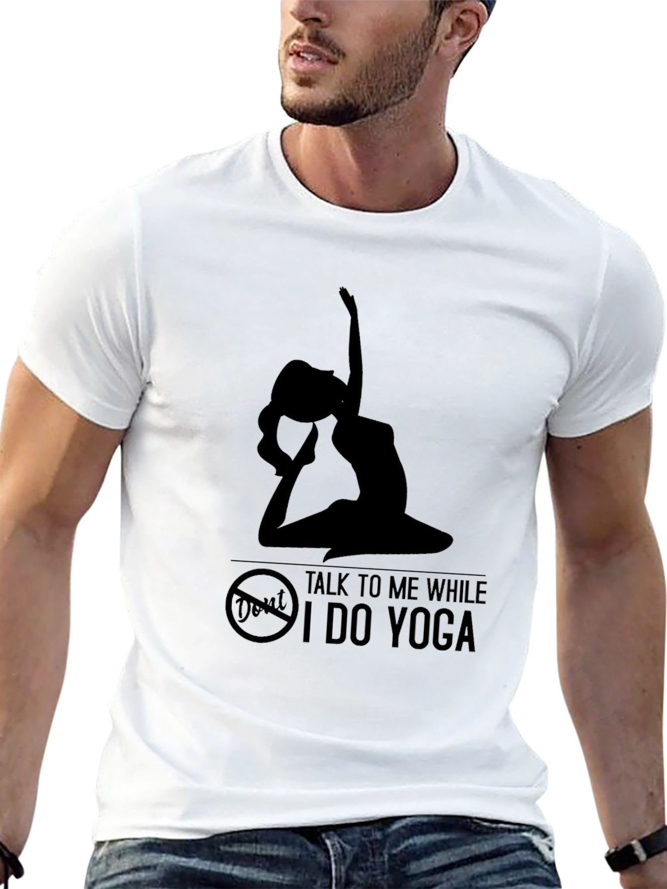 Yoga Silhouette Graphic T-Shirt
