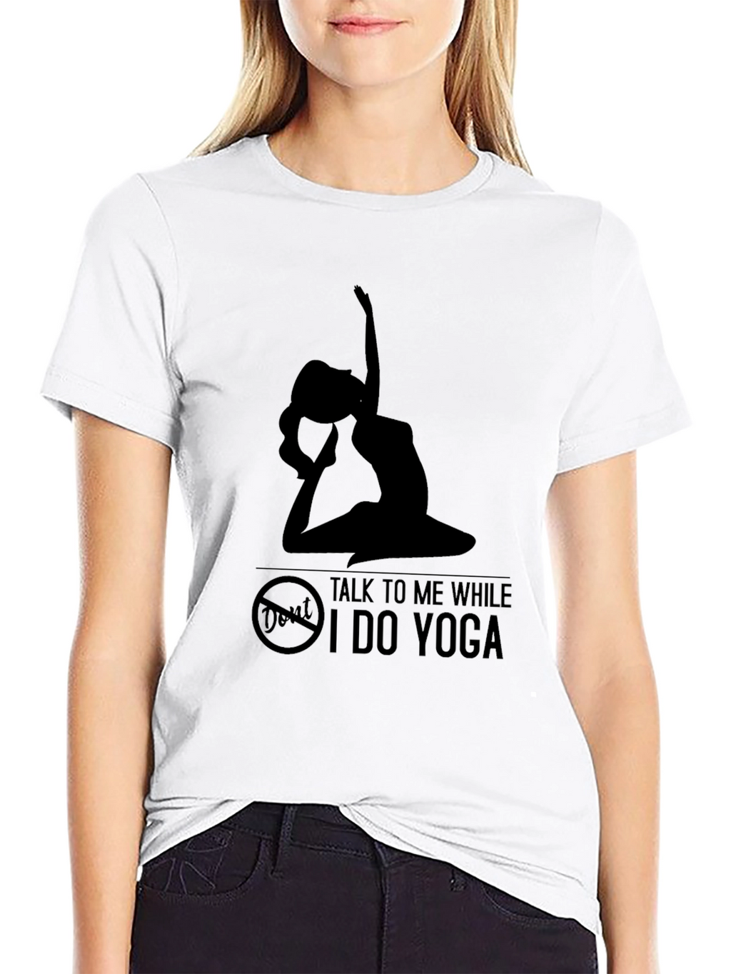 Yoga Silhouette Graphic T-Shirt