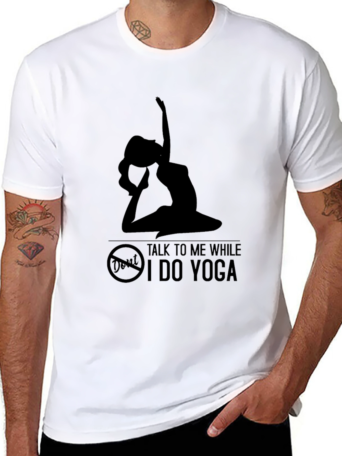 Yoga Silhouette Graphic T-Shirt