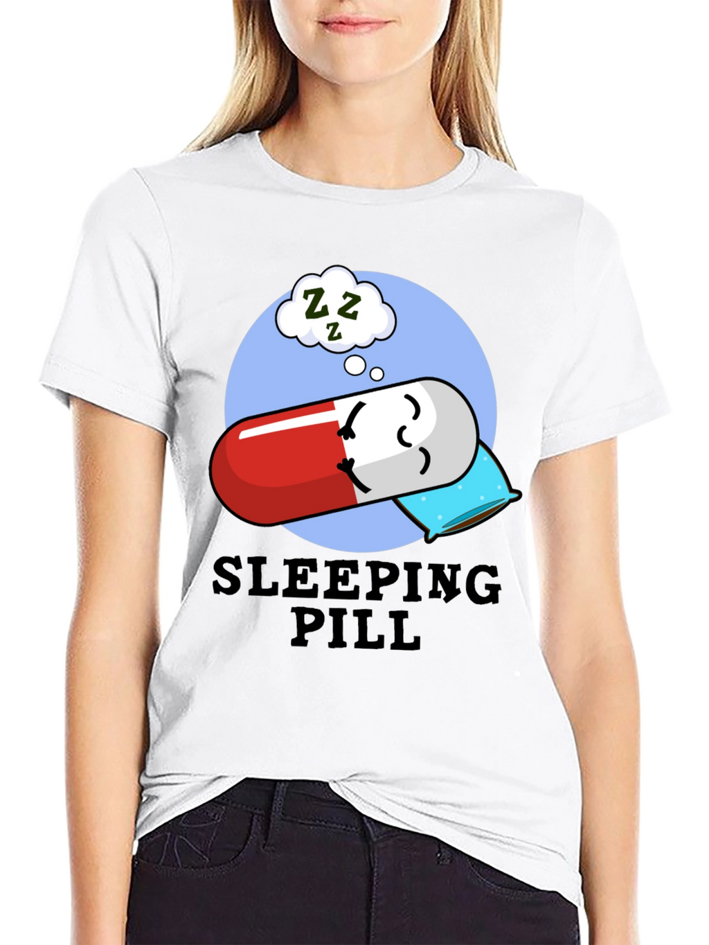Sleeping Pill Funny Graphic T-Shirt - Unisex