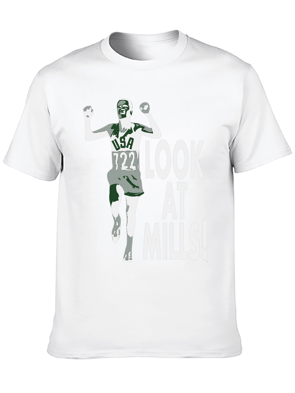 Look At Mills! Mens Graphic Tee - Black