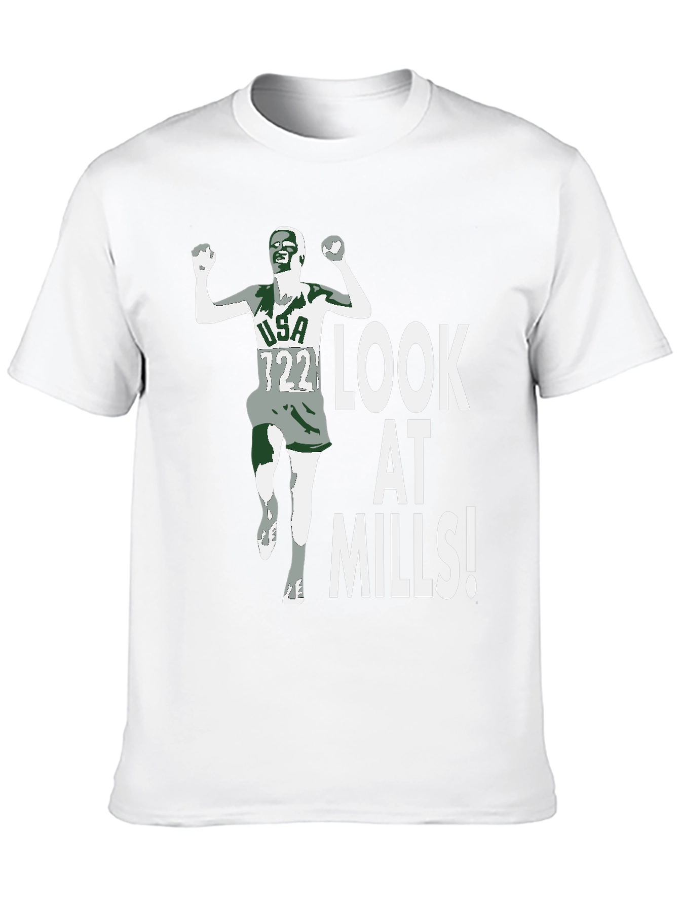 Look At Mills! Mens Graphic Tee - Black
