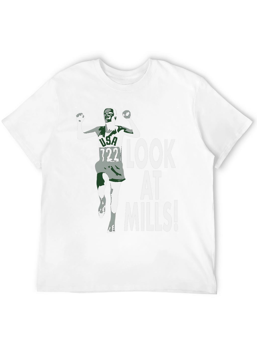 Look At Mills! Mens Graphic Tee - Black