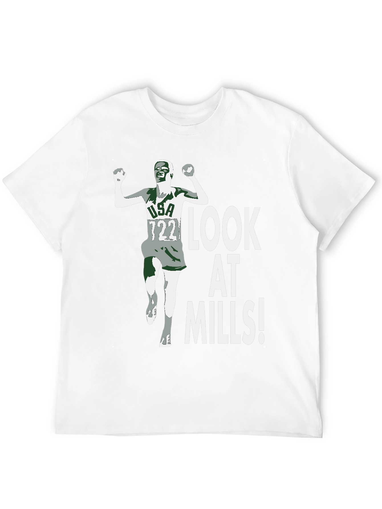 Look At Mills! Mens Graphic Tee - Black