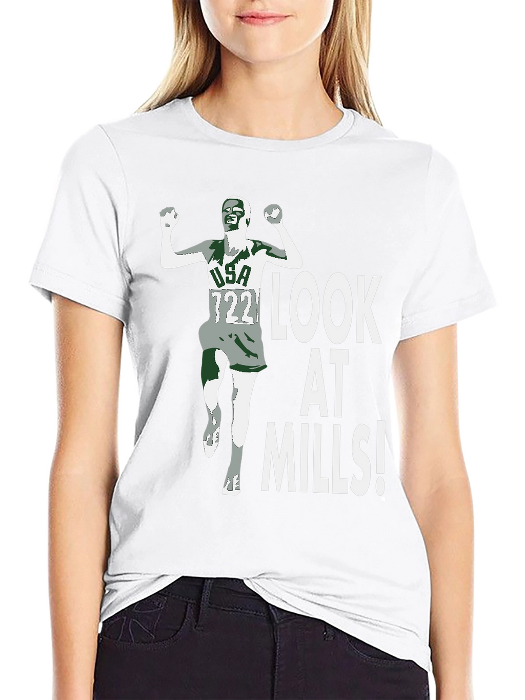 Look At Mills! Mens Graphic Tee - Black