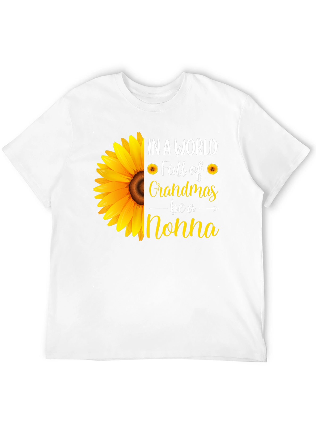 Sunflower Nonna T-Shirt - Grandmas Gift