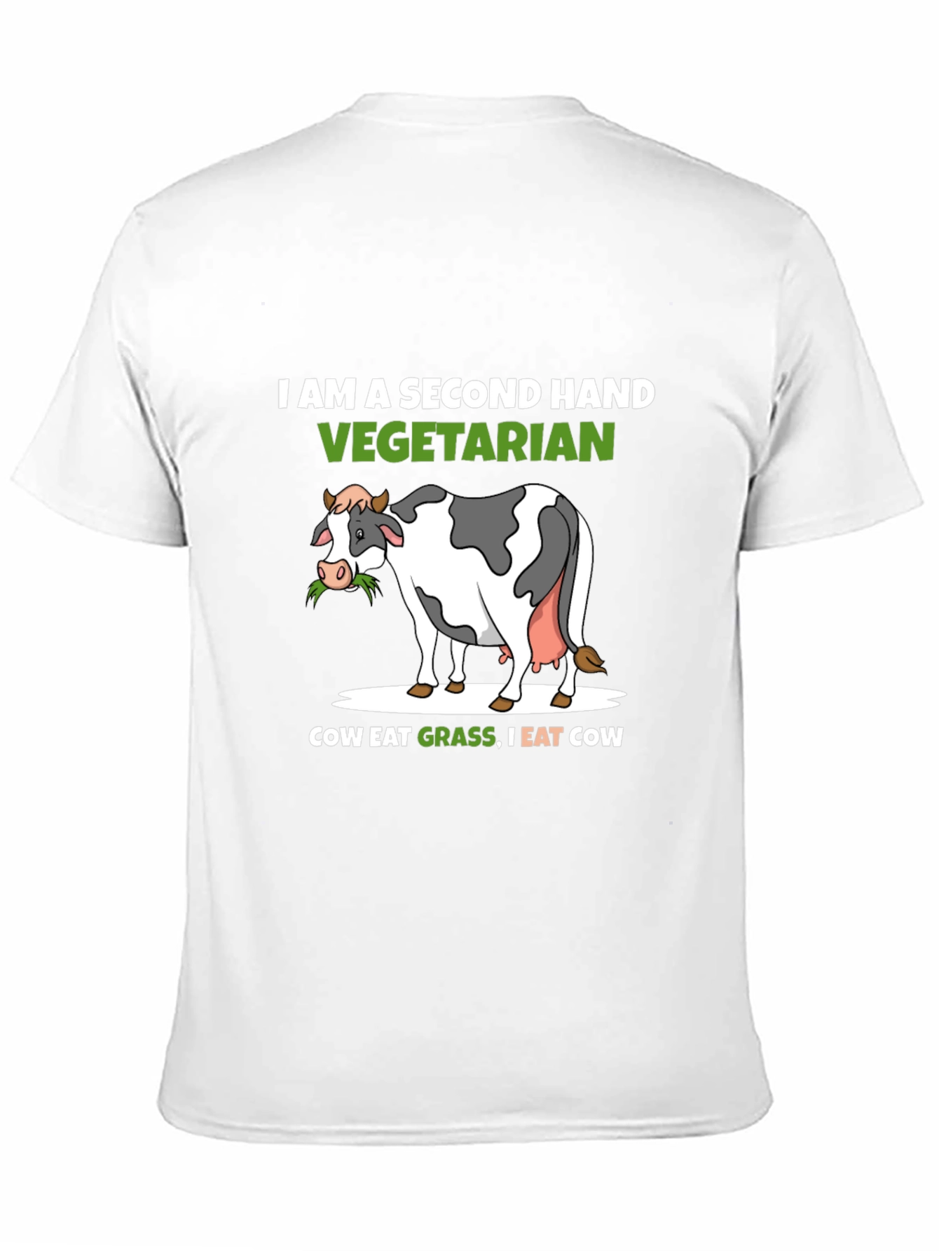 Second Hand Vegetarian Cow Graphic Tee