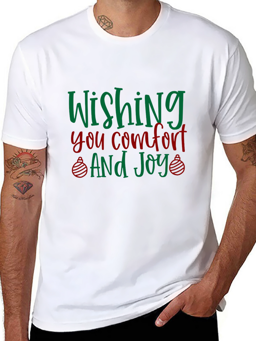 Wishing You Comfort and Joy Holiday T-Shirt