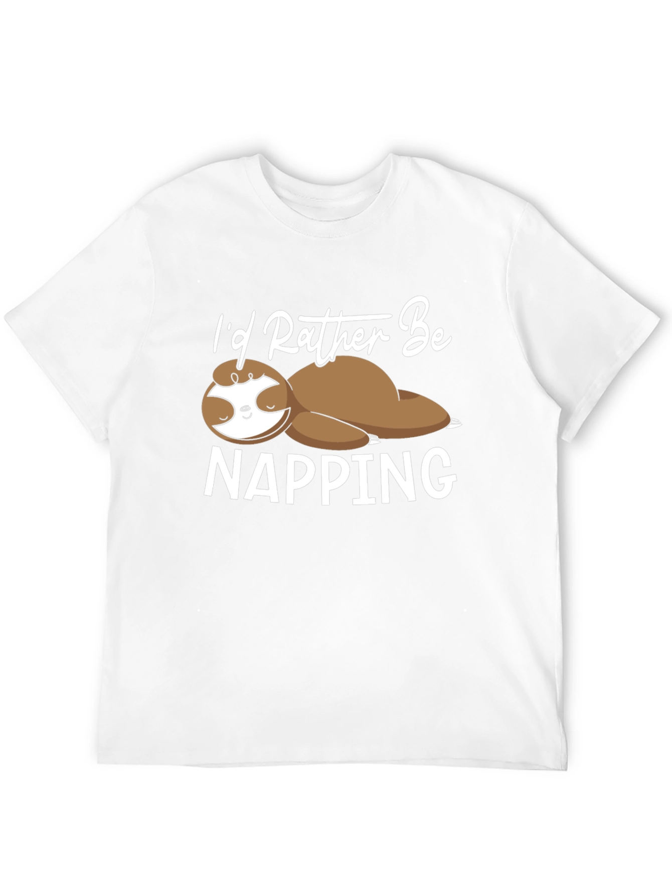 Funny Sloth Napping T-Shirt - Lazy Days Apparel