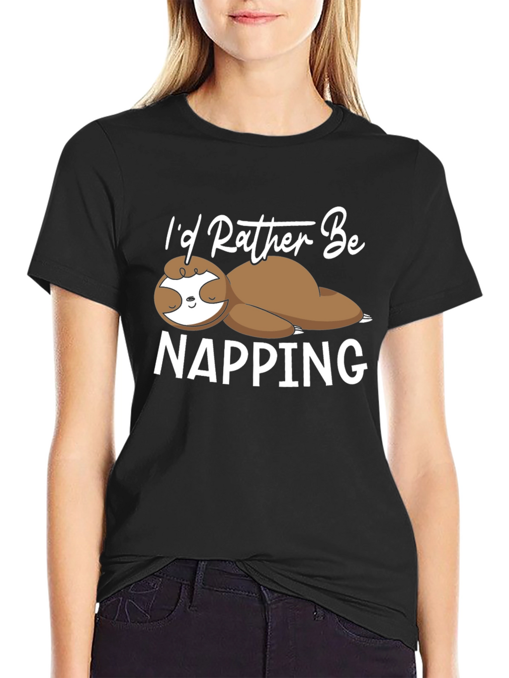 Funny Sloth Napping T-Shirt - Lazy Days Apparel
