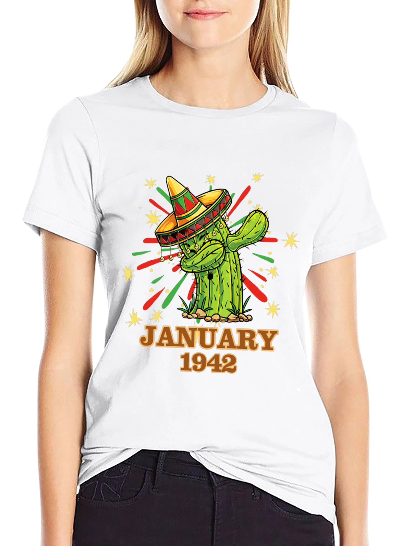 January 1942 Cactus Birthday T-Shirt