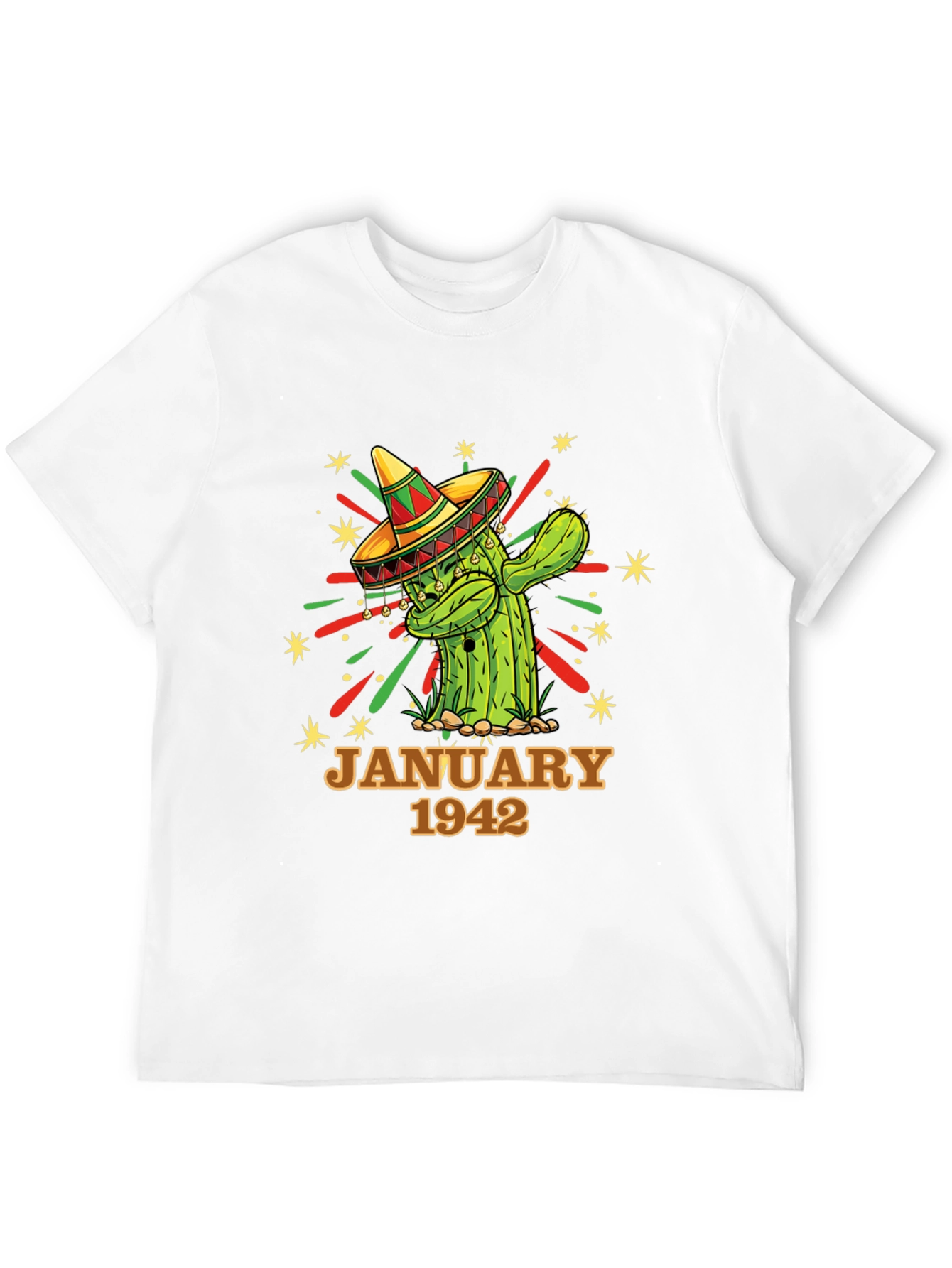 January 1942 Cactus Birthday T-Shirt