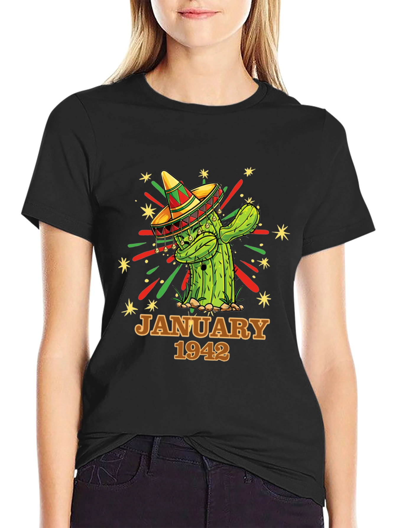 January 1942 Cactus Birthday T-Shirt