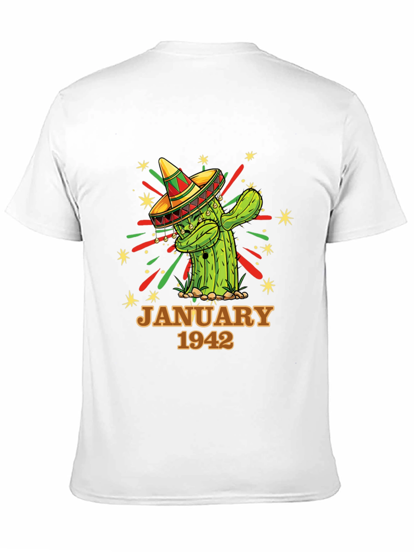January 1942 Cactus Birthday T-Shirt