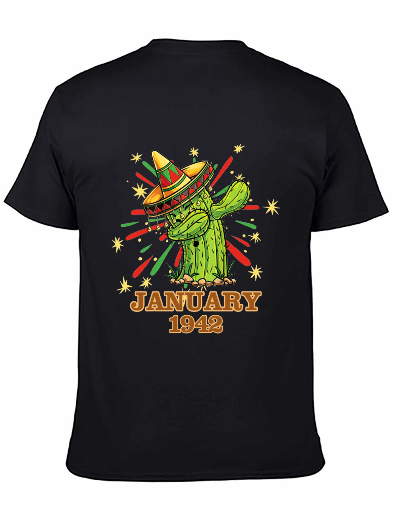 January 1942 Cactus Birthday T-Shirt