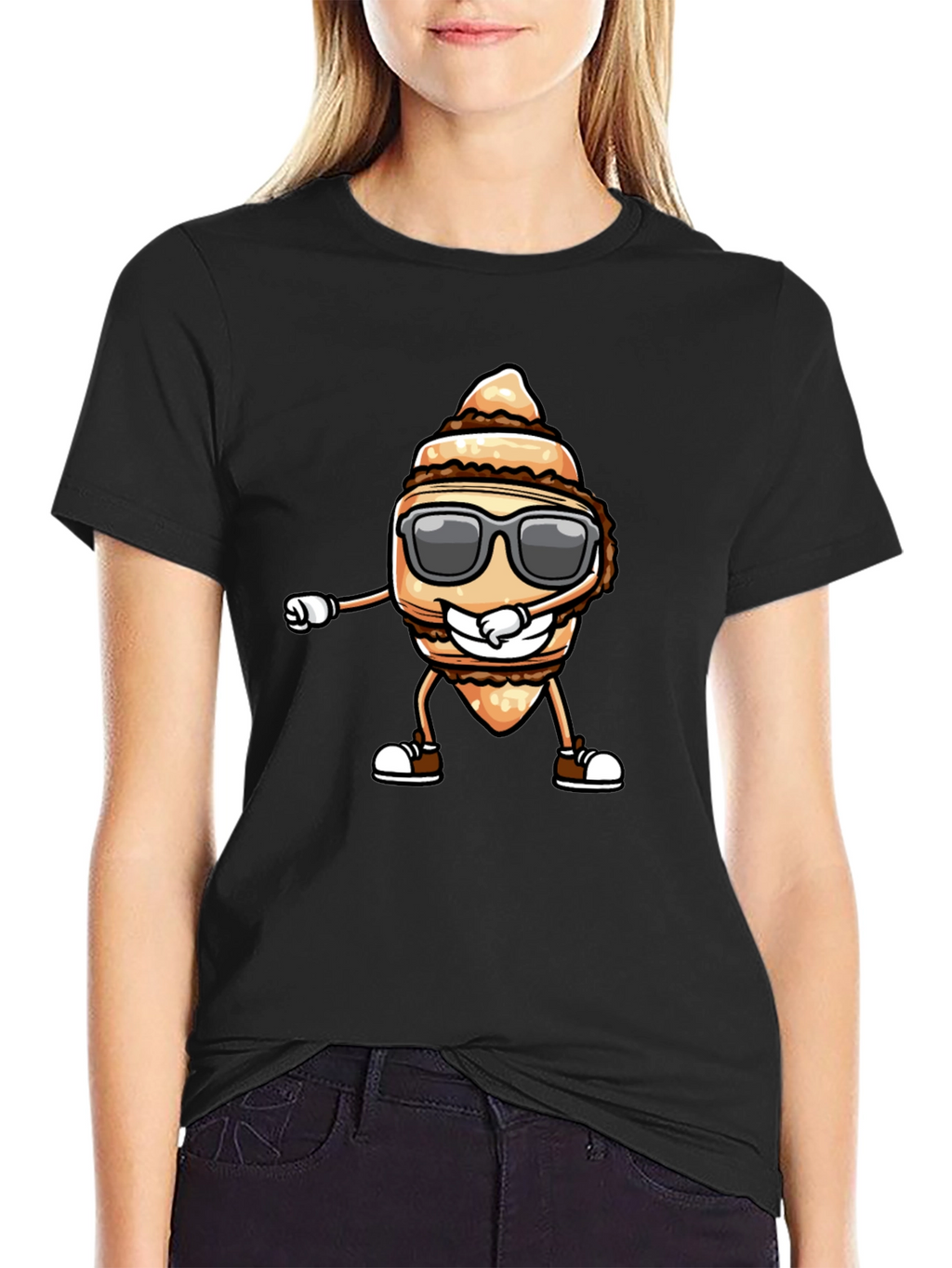 Dabbing Taro Root T-Shirt - Cool Cartoon Design