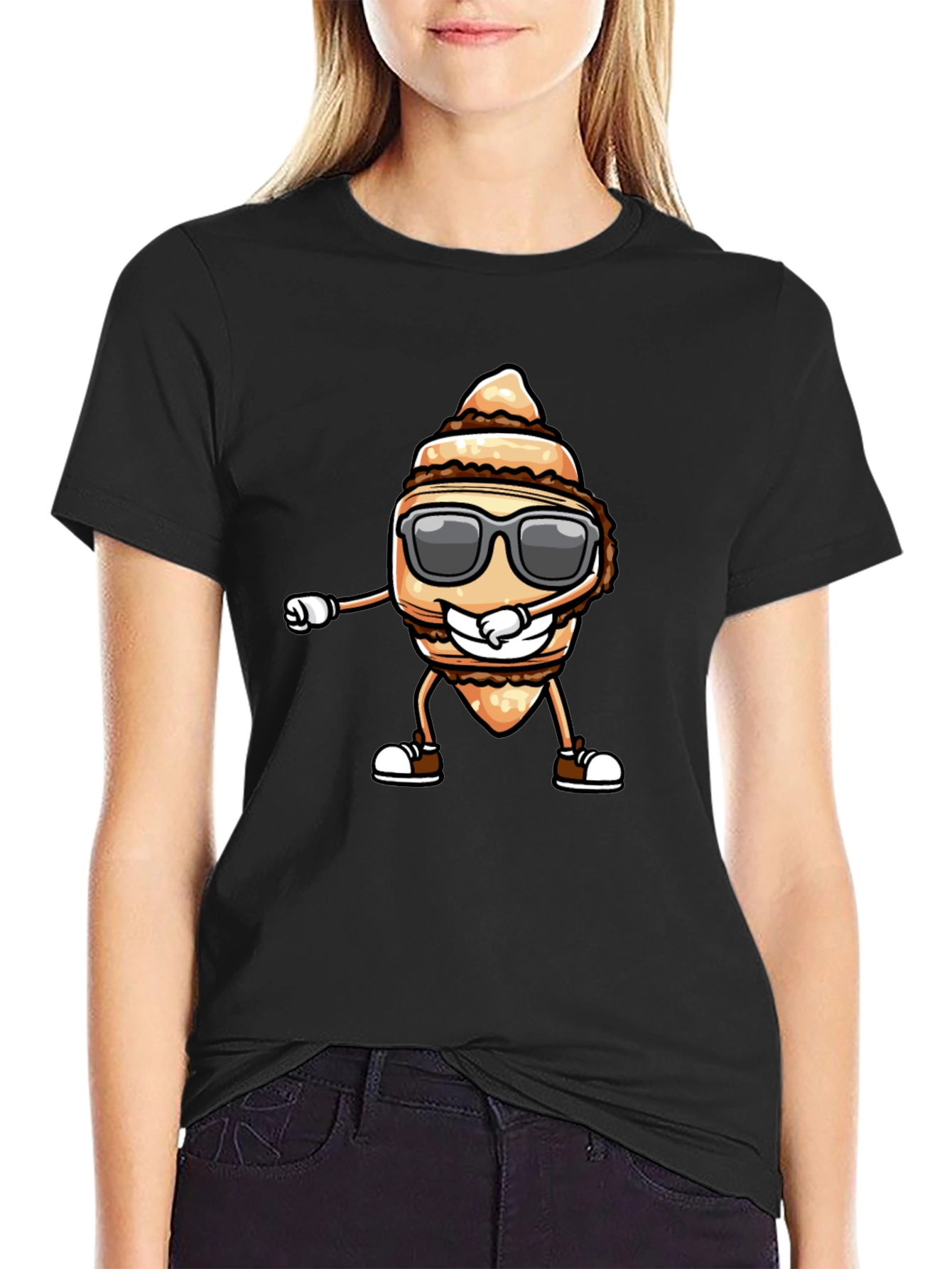 Dabbing Taro Root T-Shirt - Cool Cartoon Design
