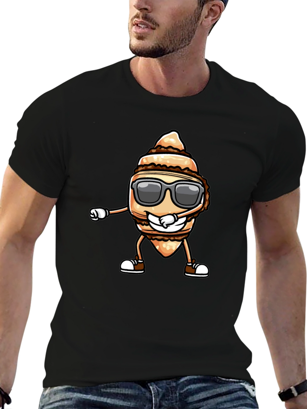 Dabbing Taro Root T-Shirt - Cool Cartoon Design