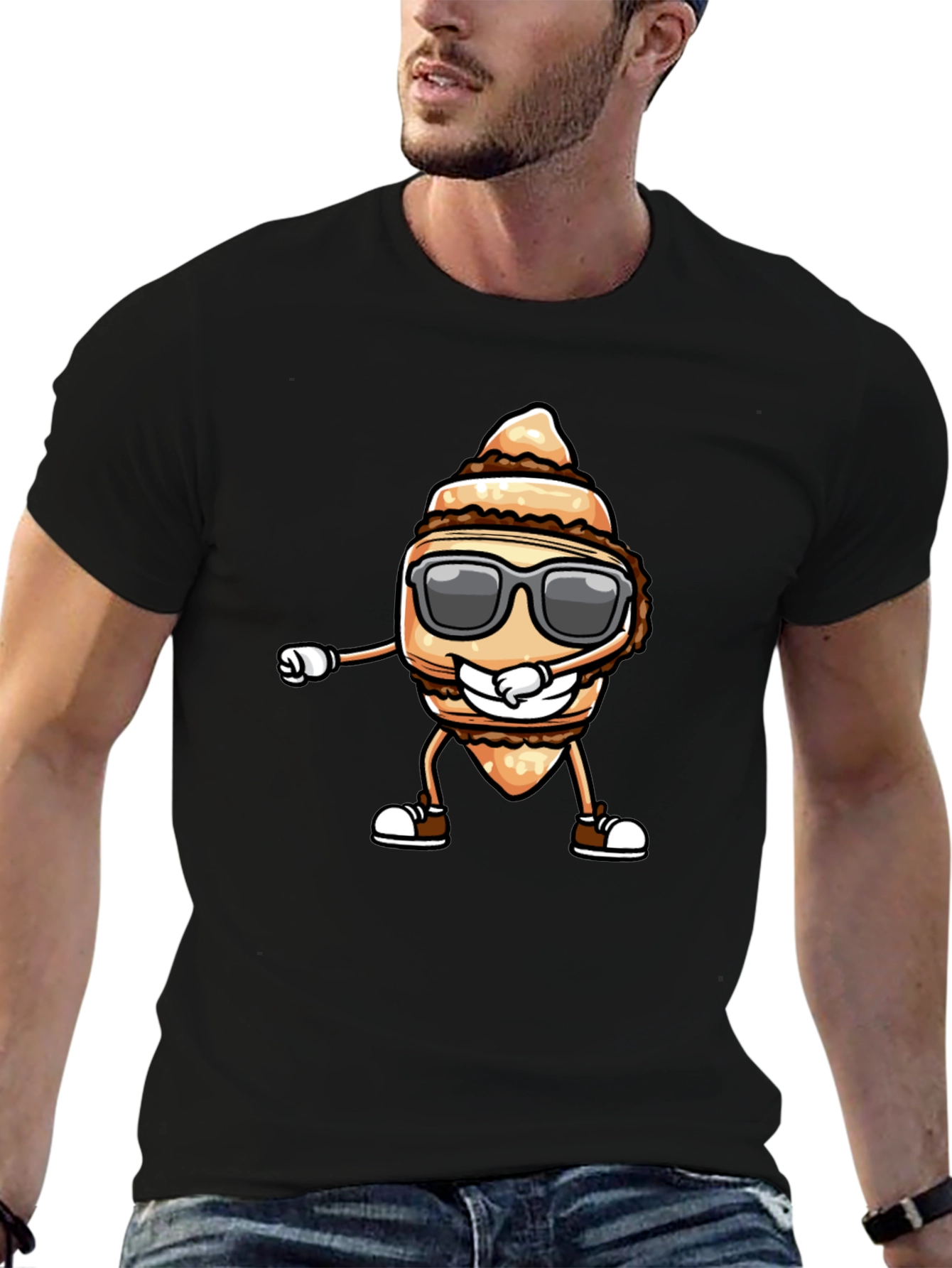 Dabbing Taro Root T-Shirt - Cool Cartoon Design