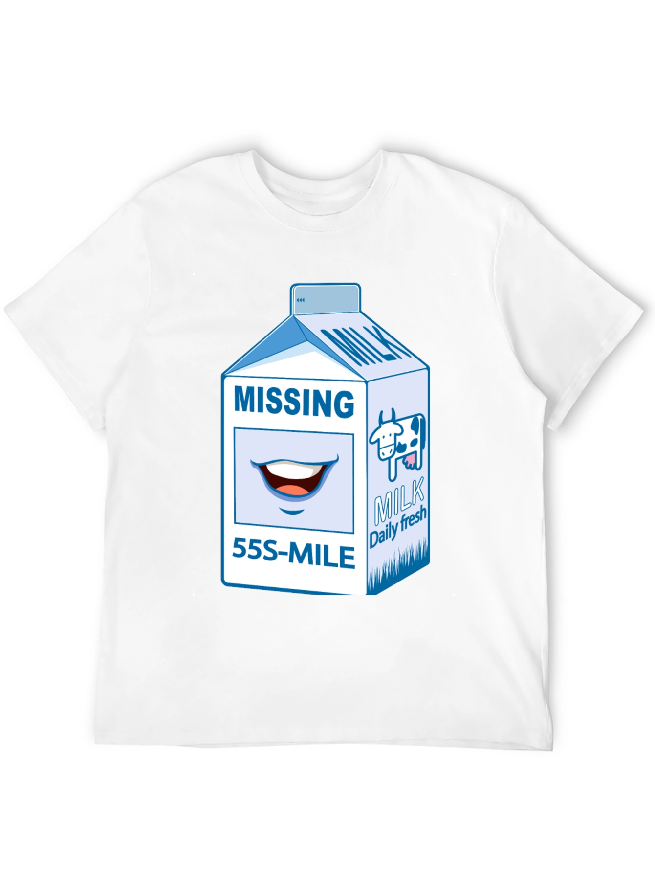 Missing Milk Carton Graphic T-Shirt