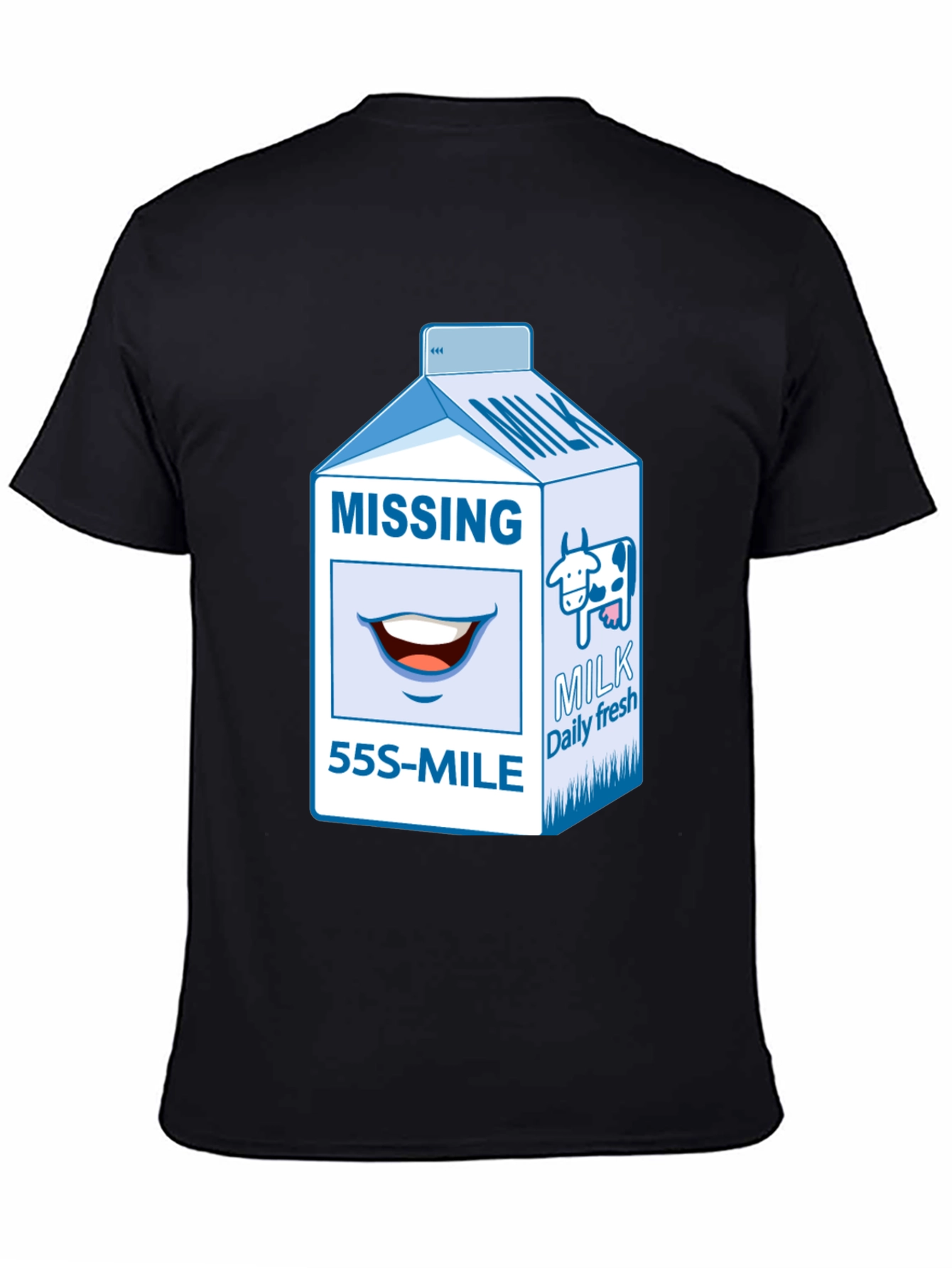 Missing Milk Carton Graphic T-Shirt