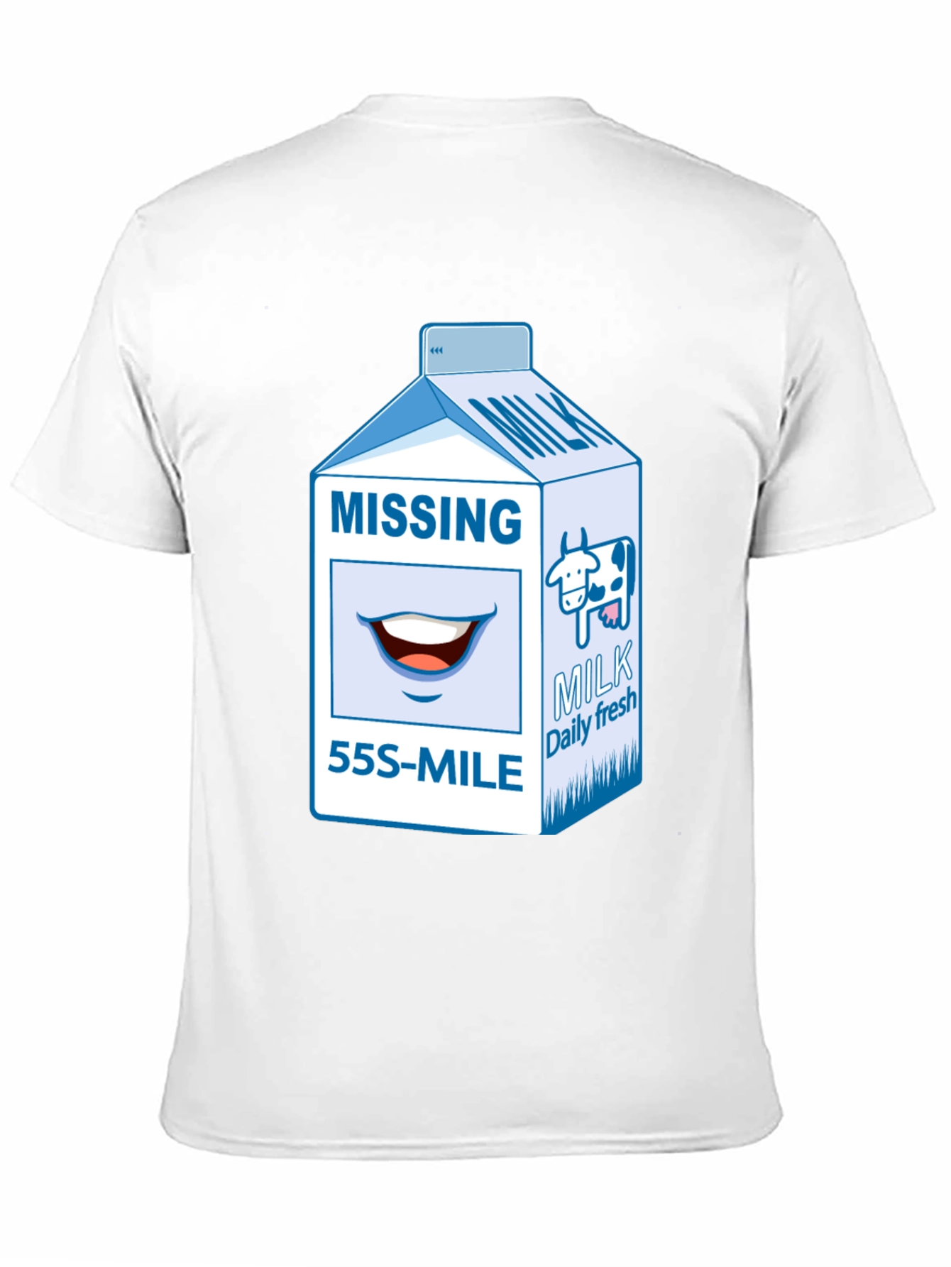 Missing Milk Carton Graphic T-Shirt