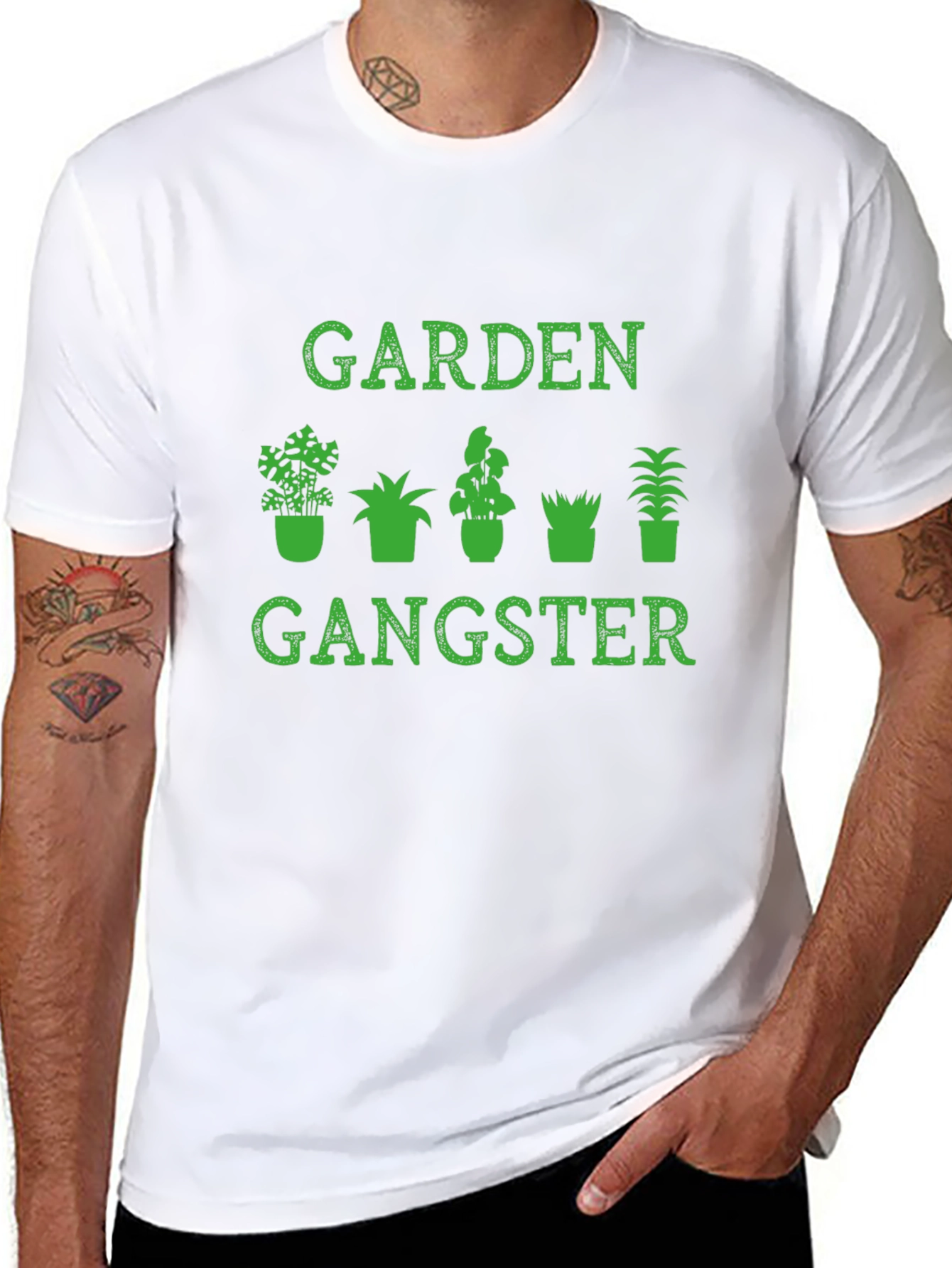 Garden Gangster Graphic Tee - Black