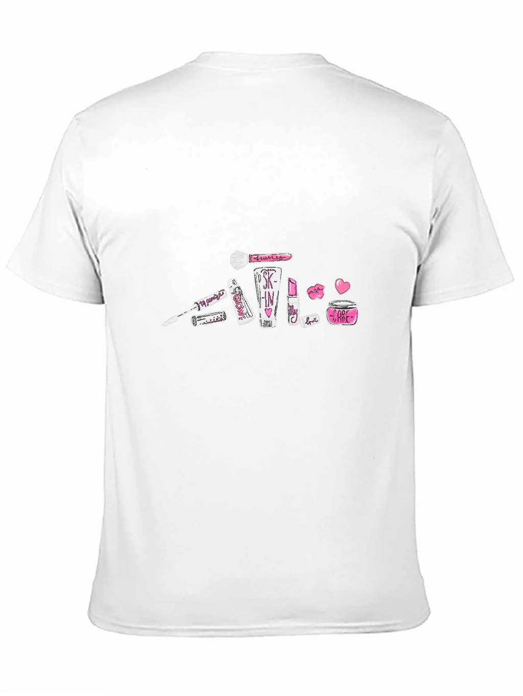 Makeup Graphic Black T-Shirt