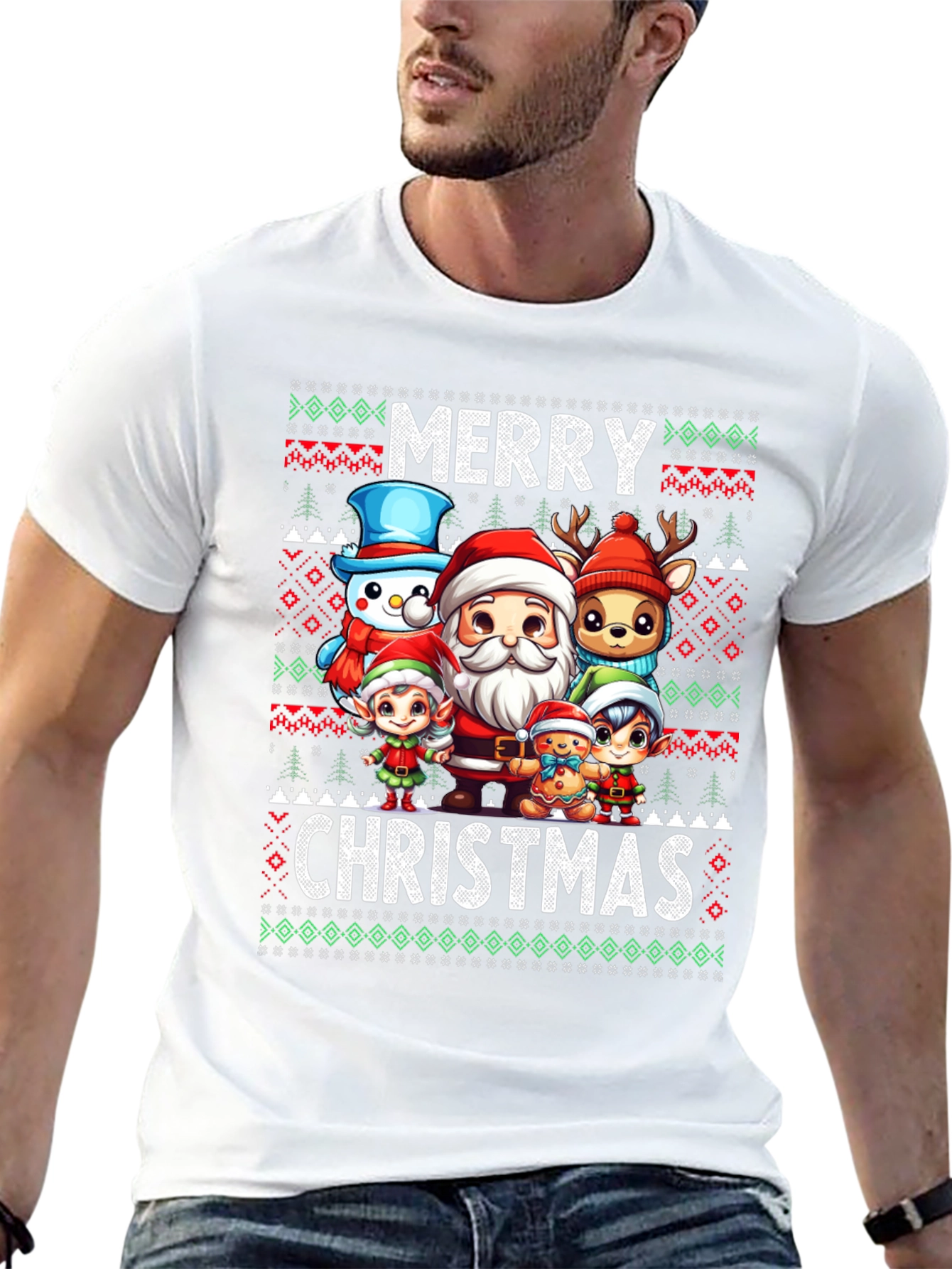 Merry Christmas Character T-Shirt