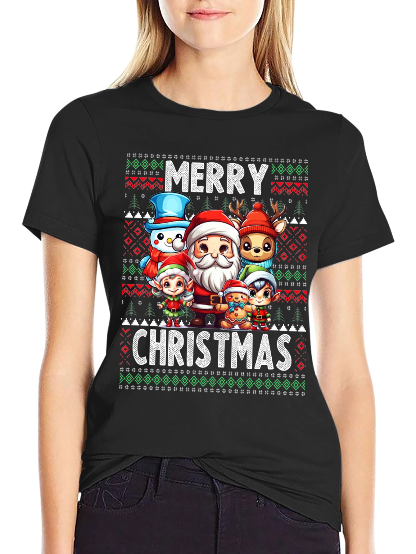 Merry Christmas Character T-Shirt